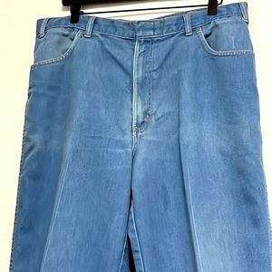 Blue Denim Straight Leg Jeans Men’s Size 38-34 Tall Light Blue